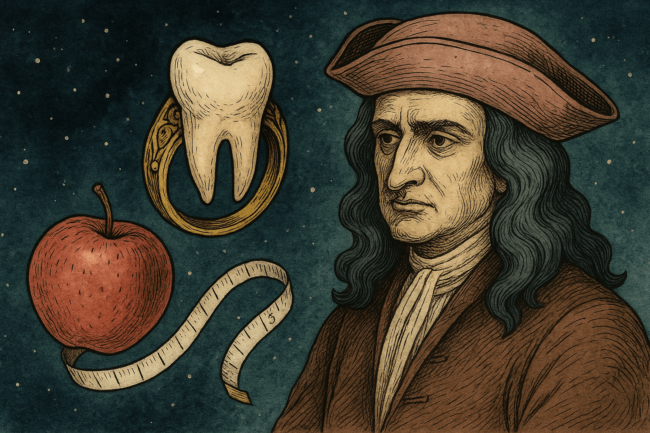 Зуб Ньютона вставили в кольцо — теперь он стоит 62 000 долларов. Фото.