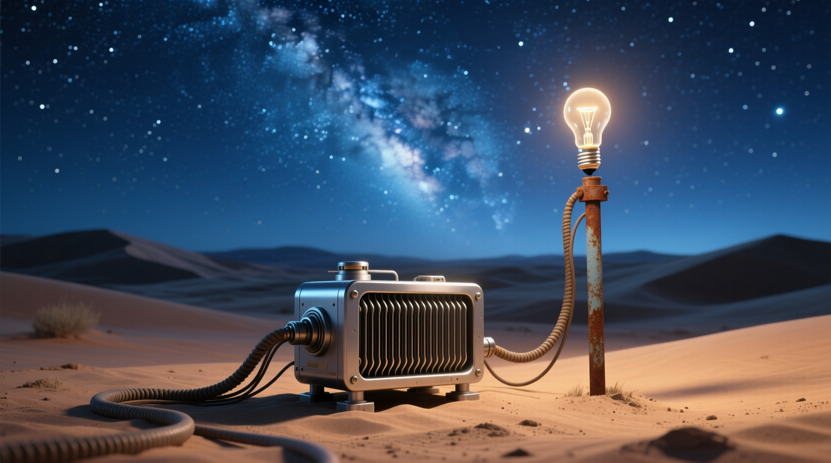 Как работает двигатель, который вырабатывает энергию из ночного неба