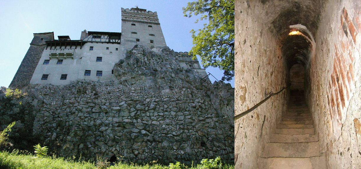 Замок Бран и секретный ход, соединяющий первый и третий этажи замка Бран.Источник изображений: allthatsinteresting.com. Фото.