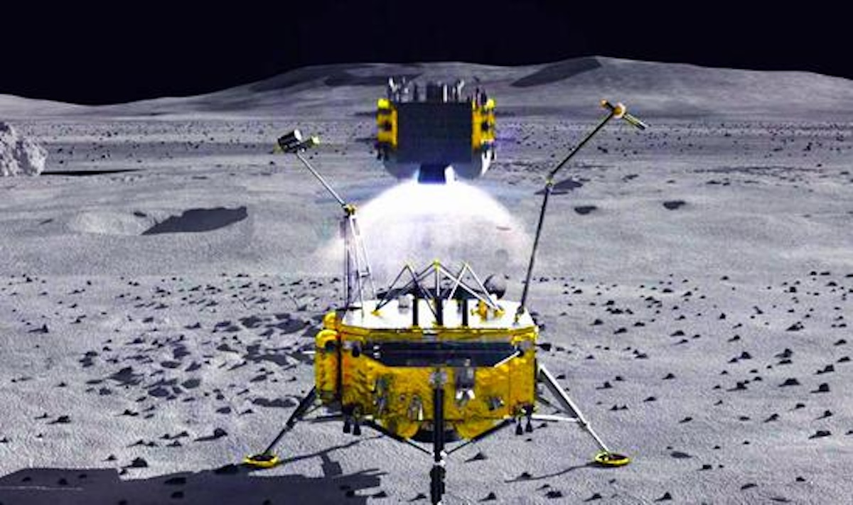 Станции уже работают на Луне, но пока только прилетающие. Фото.