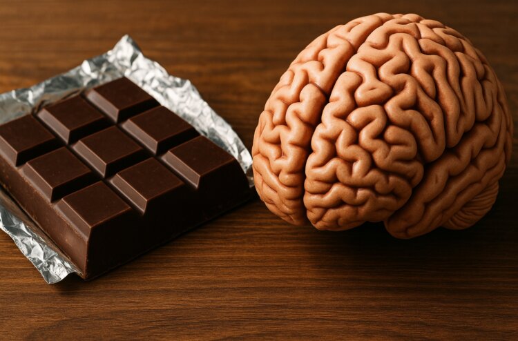 Темный шоколад может на час обострить вашу память. Темный шоколад может служить «бустом» для вашей памяти, но эффект длится час. Фото.