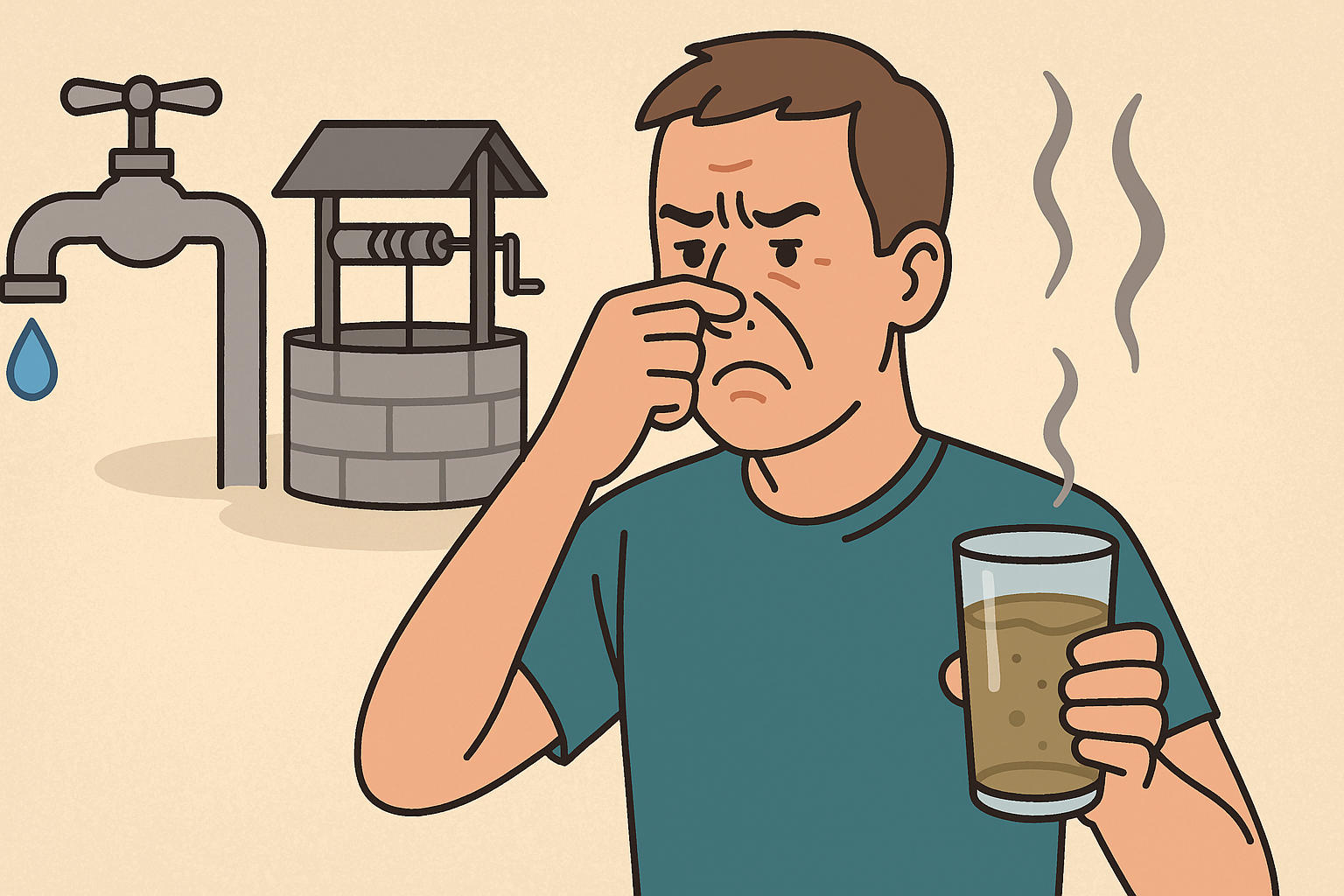 Почему вода из скважины пахнет железом или сероводородом и что с этим делать