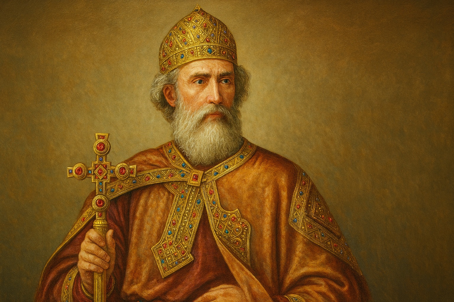 Первые деньги ввел князь Владимир I. Фото.