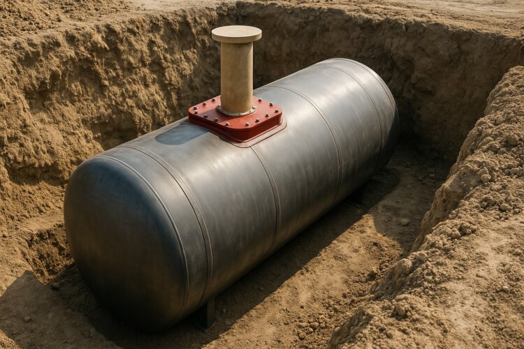 Какую канистру для бензина выбрать. Подземные контейнеры заметно увеличивают срок годности бензина. Фото.