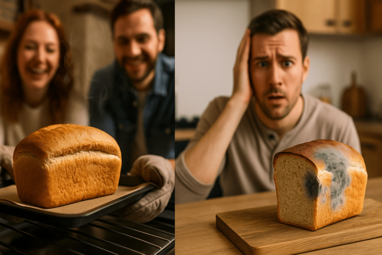 Почему хлеб плесневеет: роль влаги. Хлеб плесневеет, потому что в нём есть всё, что нужно грибкам: влага, тепло и питательные вещества. А сухари не плесневеют, потому что отняли у плесени самое важное — воду. Фото.