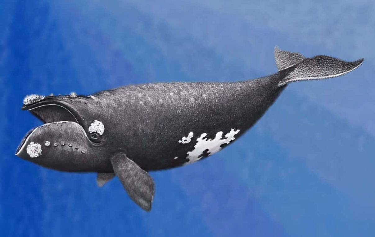 Как выглядит японский кит. Источник изображения: wikipedia.org. Фото.