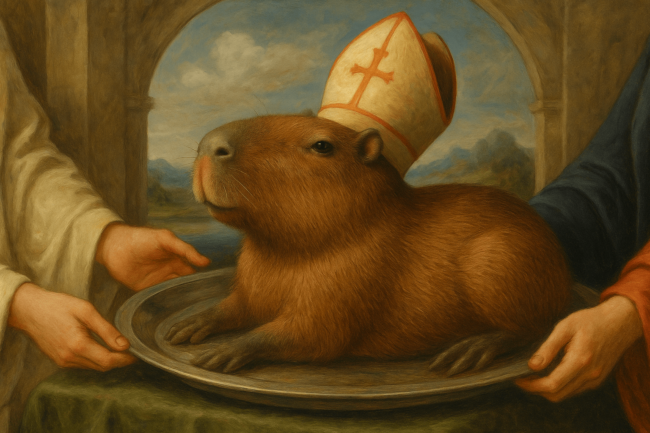 Почему Ватикан разрешил есть капибар во время Великого поста? Фото.