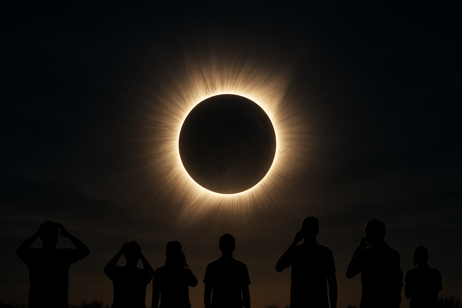 Как Луна постепенно уходит от Земли — и почему это изменит вид нашего неба. А пока Луна идеально закрывает Солнце, и вокруг мы видим сияющее корональное кольцо. Как Луна постепенно уходит от Земли — и почему это изменит вид нашего неба. А пока Луна идеально закрывает Солнце, и вокруг мы видим сияющее корональное кольцо. Фото.