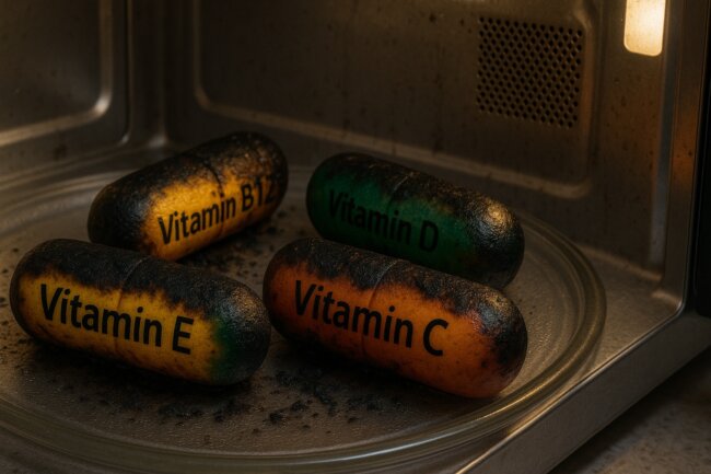 Разрушает ли микроволновка полезные вещества в еде? Фото.