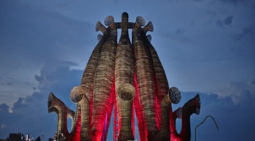 Как поехать в Никола Ленивец: парк с большими скульптурами в Калужской области. Фото.