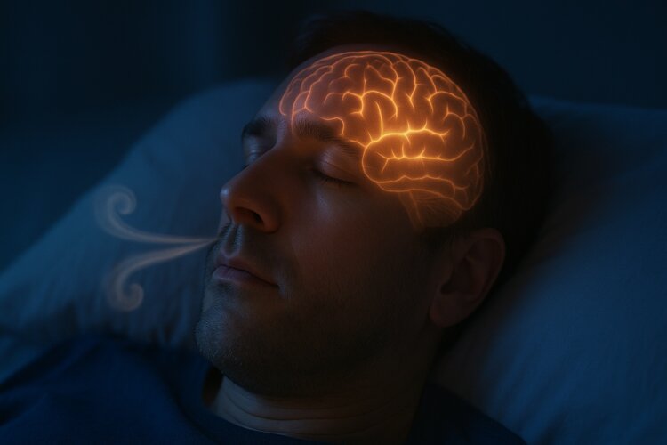 Носовое дыхание улучшает сон. Спокойной ночью человек совершает около 15 дыхательных движений в минуту, меньше, чем днем. Носовое дыхание улучшает сон. Спокойной ночью человек совершает около 15 дыхательных движений в минуту, меньше, чем днем. Фото.