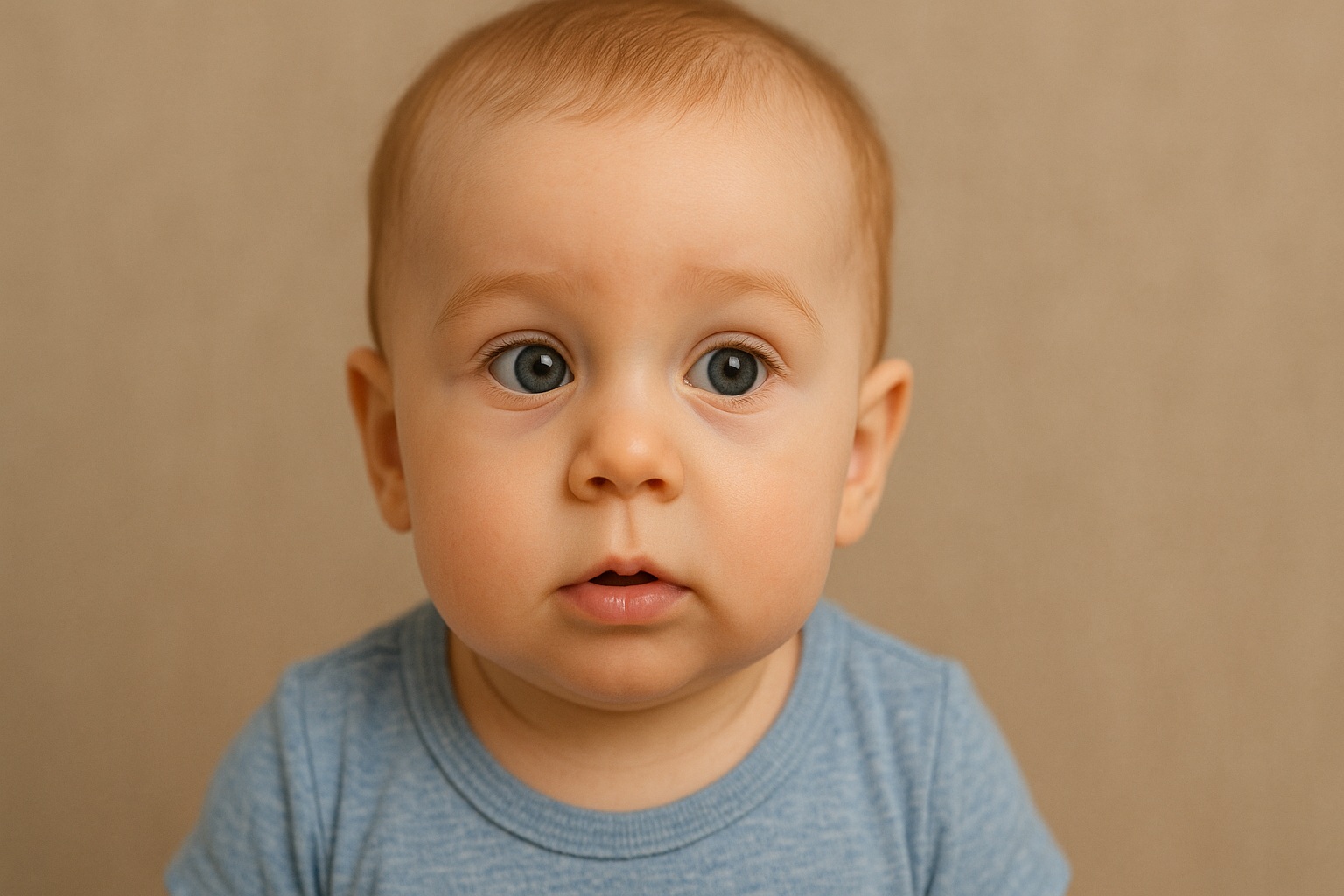 Если у младенца есть косоглазие и оно не исчезает, это тревожный знак. Фото.