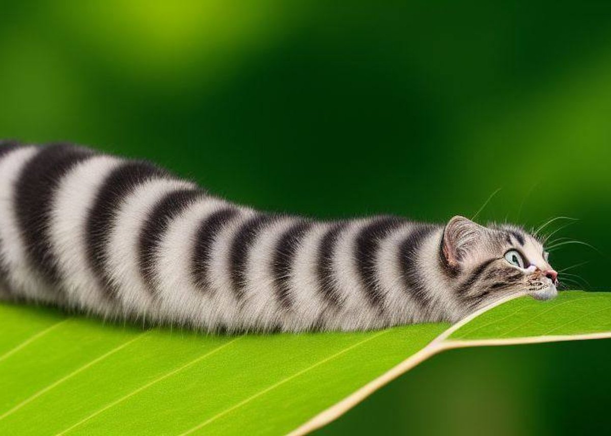 Опасность ИИ для природы. Это мы с вами понимаем, что это забавная генерация, а дети могут воспринять это как реальность и жить с мыслью, что это нормально. Фото.