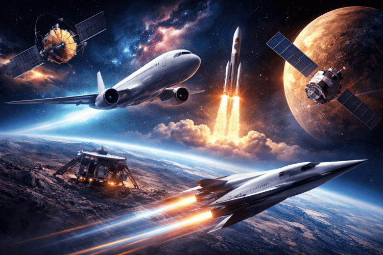 5 аэрокосмических прорывов 2025 года. От Луны до гиперзвука: 5 технологий 2025 года, которые приблизили будущее. Фото.