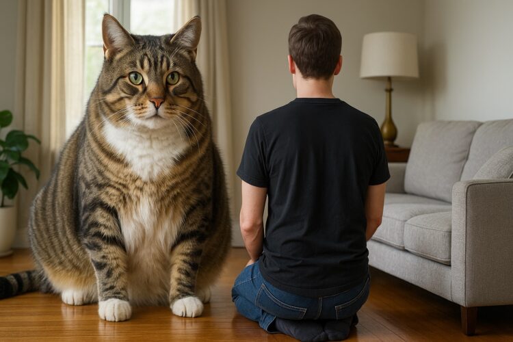 Что бы с нами сделали кошки, если были размером с лошадь. К счастью, кошки не могут вырастать до огромных размеров, это просто мысленный эксперимент. Что бы с нами сделали кошки, если были размером с лошадь. К счастью, кошки не могут вырастать до огромных размеров, это просто мысленный эксперимент. Фото.