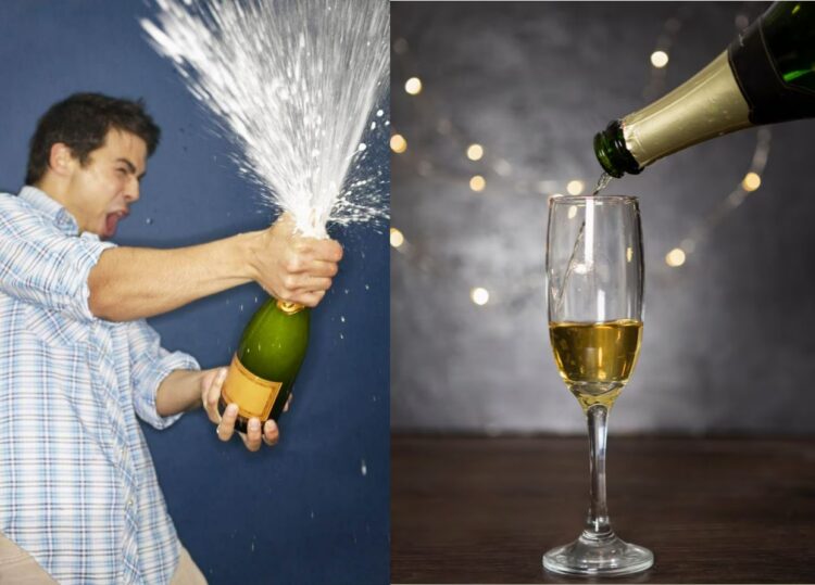 Почему шампанское стреляет при открытии: давление, газ и пробка. Хлопок = потерянный газ = меньше пузырьков. Источники изображений: storage.googleapis.com, freepik.com. Почему шампанское стреляет при открытии: давление, газ и пробка. Хлопок = потерянный газ = меньше пузырьков. Источники изображений: storage.googleapis.com, freepik.com. Фото.