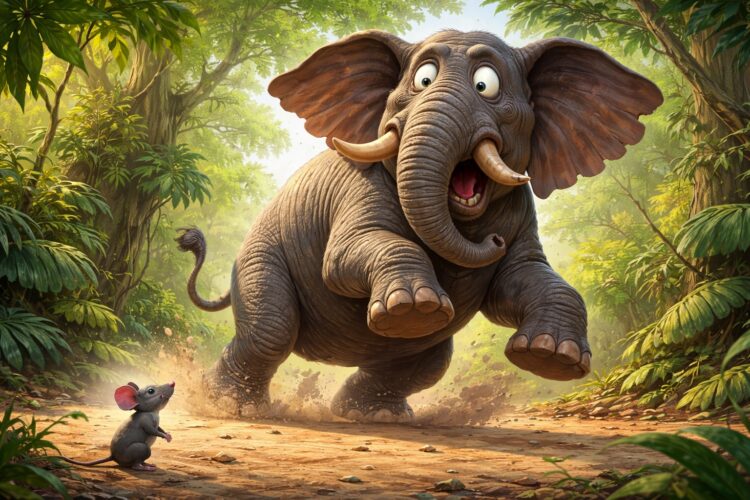 Почему слоны боятся мышей: правда, о которой мало кто знает. Слоны не боятся мышей как вида, их просто пугает неожиданность. Фото.