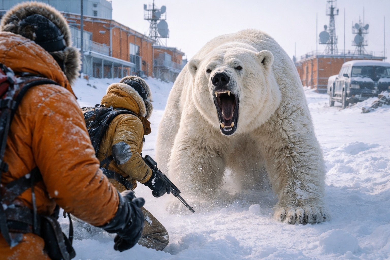 В 21 веке белые медведи начали страдать от голода. Фото.