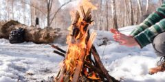 Почему в мороз легче загорается костёр: простая физика в деле. Фото.