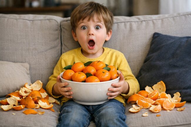 Что будет если проглотить косточку от мандарина. Фото.