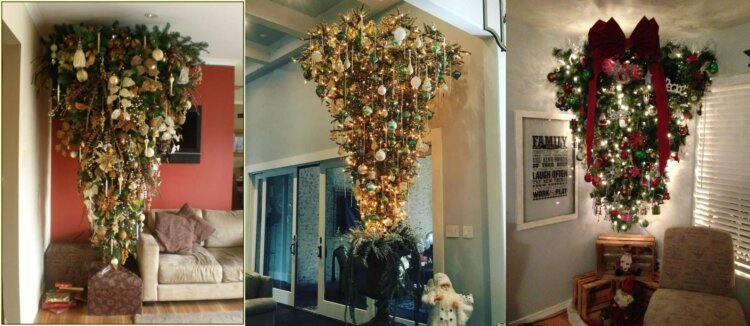 Как украсить перевёрнутую ёлку: идеи декора и советы дизайнеров. Вот как это выглядит. Красиво, правда? Источники изображений: tr.pinterest.com, parduscapital.co.uk. Как украсить перевёрнутую ёлку: идеи декора и советы дизайнеров. Вот как это выглядит. Красиво, правда? Источники изображений: tr.pinterest.com, parduscapital.co.uk. Фото.