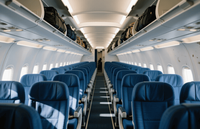 Почему кресла в эконом-классе самолета такие неудобные. Фото.