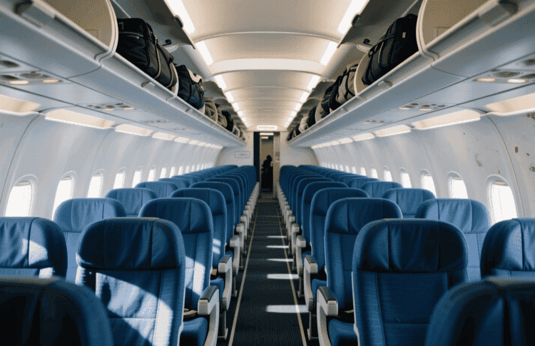 Почему кресла в эконом-классе самолета такие неудобные. У многих от такой картины начинается не только предвкушение путешествия, но и дискомфорт. Фото.