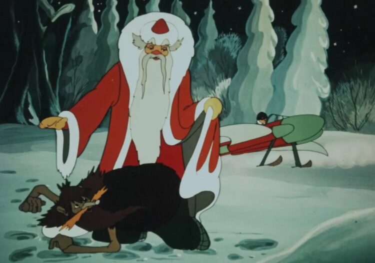 «Новогодняя ночь» (1948). Кадр из мультфильма «Новогодняя ночь». «Новогодняя ночь» (1948). Кадр из мультфильма «Новогодняя ночь». Фото.
