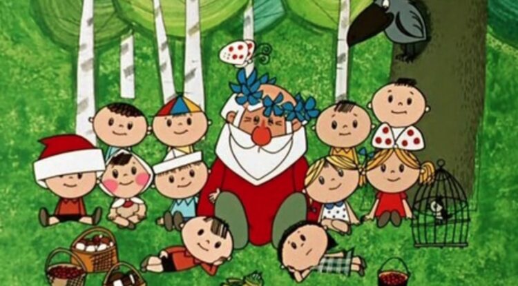 «Дед Мороз и лето» (1969). Кадр из мультфильма «Дед Мороз и лето». «Дед Мороз и лето» (1969). Кадр из мультфильма «Дед Мороз и лето». Фото.