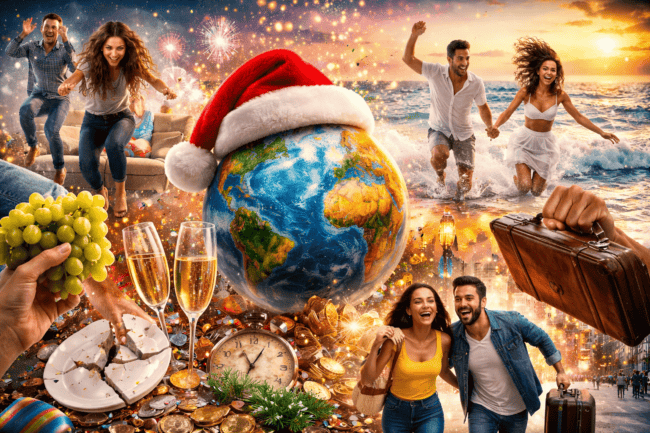 Вы точно не встречали Новый год так: странные и забавные традиции со всего мира. Фото.