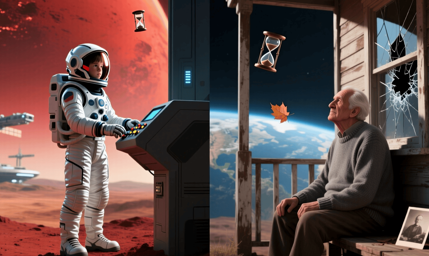 Практическое применение теории относительности в GPS. Исследователь других планет может стареть меньше, чем человек на Земле. Фото.