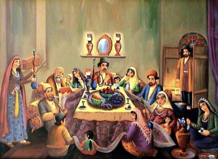 Шаб-е Ялда — праздник самой длинной ночи в Иране. В эту ночь едят фрукты и орехи, особенно важны гранаты и арбузы — символы солнца и тепла. Источник изображения: vpoanalytics.com. Фото.