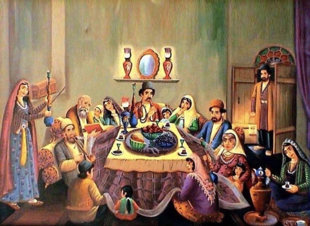 Шаб-е Ялда — праздник самой длинной ночи в Иране. В эту ночь едят фрукты и орехи, особенно важны гранаты и арбузы — символы солнца и тепла. Источник изображения: vpoanalytics.com. Фото.