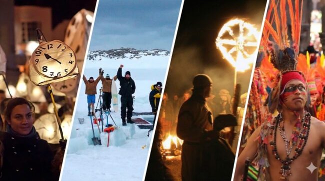 Традиции зимнего солнцестояния: как отмечают самый короткий день в году. Фото.