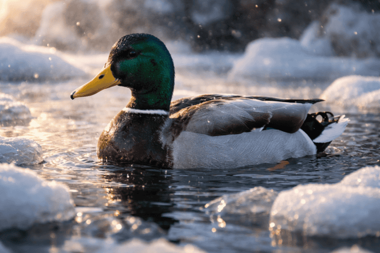 Почему утки не мёрзнут в холодной воде: хитрый природный трюк. Лёд, минусовая температура и утки в ледяной воде. Как они вообще выживают и не отмораживают лапки? Почему утки не мёрзнут в холодной воде: хитрый природный трюк. Лёд, минусовая температура и утки в ледяной воде. Как они вообще выживают и не отмораживают лапки? Фото.