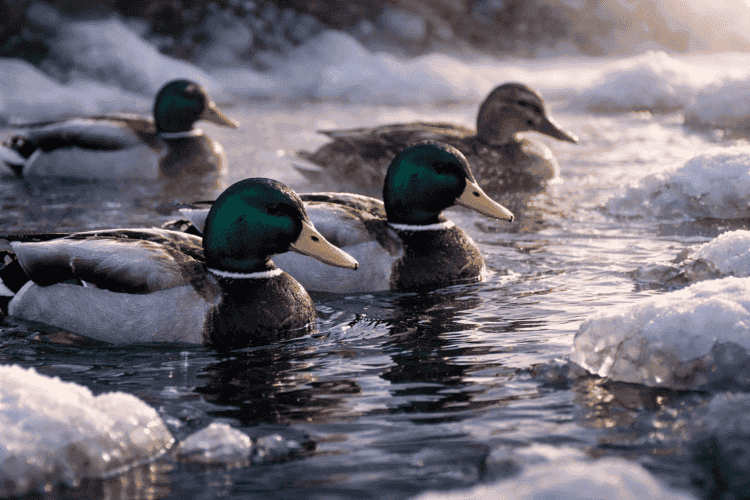 Почему перья утки не пропускают воду и сохраняют тепло. Утки распределяют жирный секрет и поддерживают «замок» из бородок пера, из-за чего вода скатывается, а внутри держится воздух. Почему перья утки не пропускают воду и сохраняют тепло. Утки распределяют жирный секрет и поддерживают «замок» из бородок пера, из-за чего вода скатывается, а внутри держится воздух. Фото.