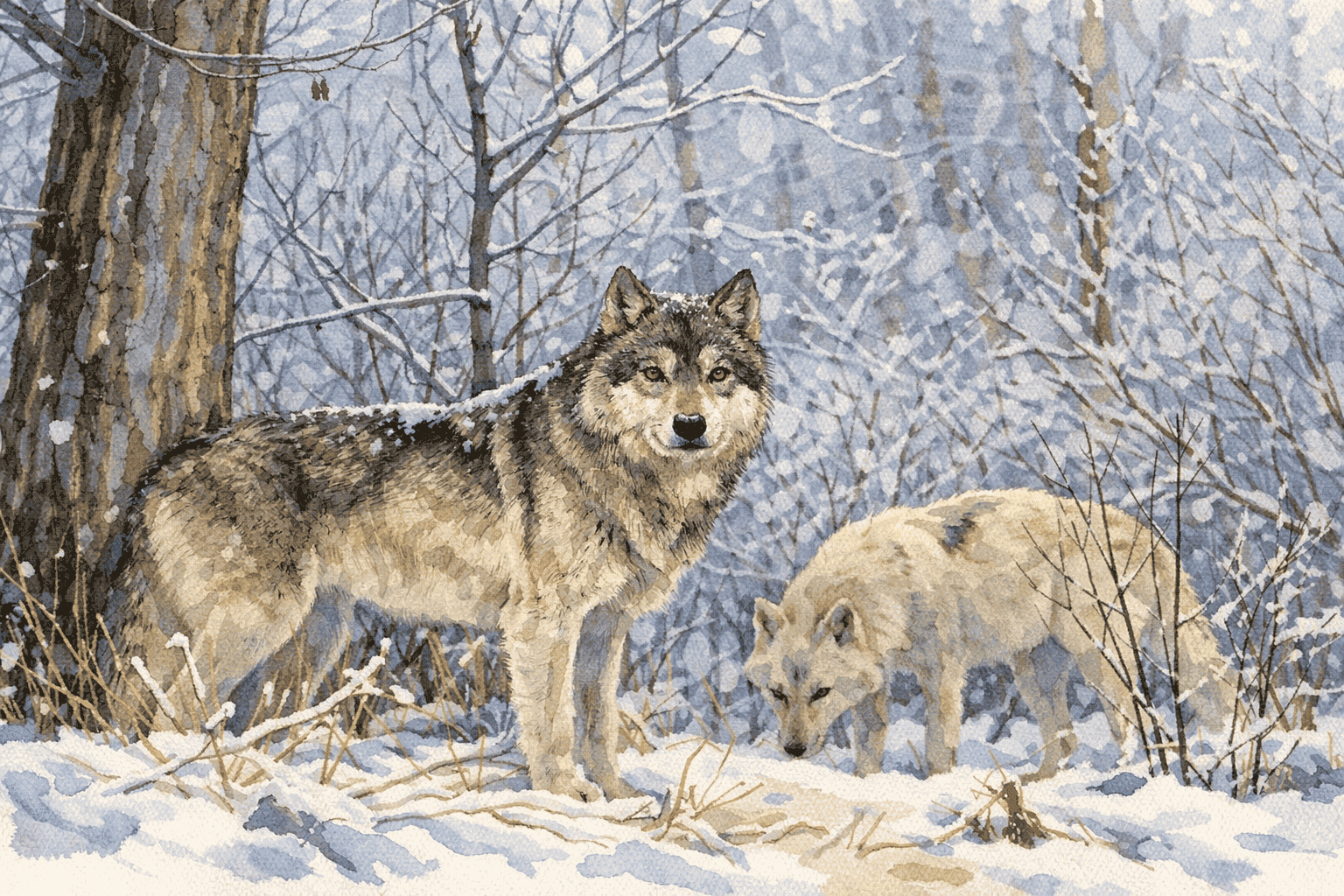 Наблюдая за этими животными, люди учились главному зимнему правилу: холод — это не только испытание, но и время правильной тактики. Фото.