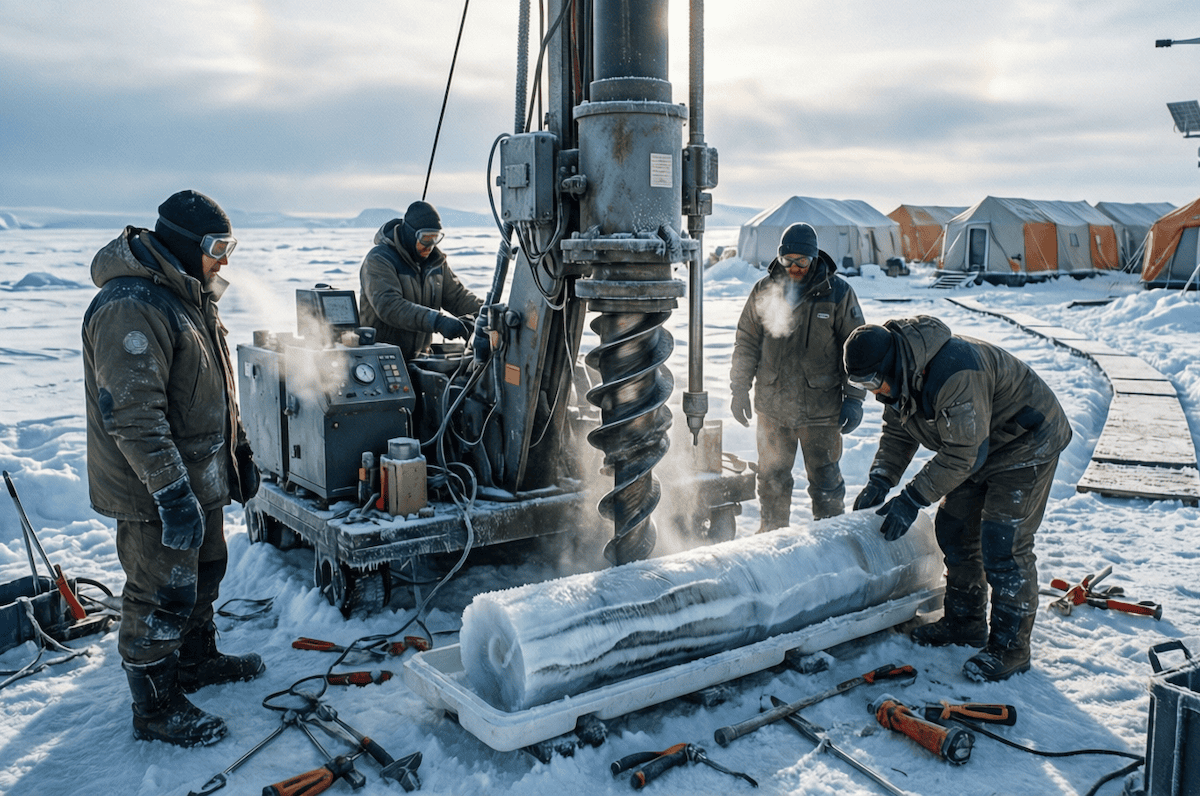 Бурение иногда позволяет открыть новые тайны истории. Фото.