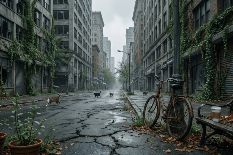 Что будет с городскими животными, если человек пропадет всего на пару лет. Такие картины за пару лет не появятся, но городские животные точно поменяются. Фото.