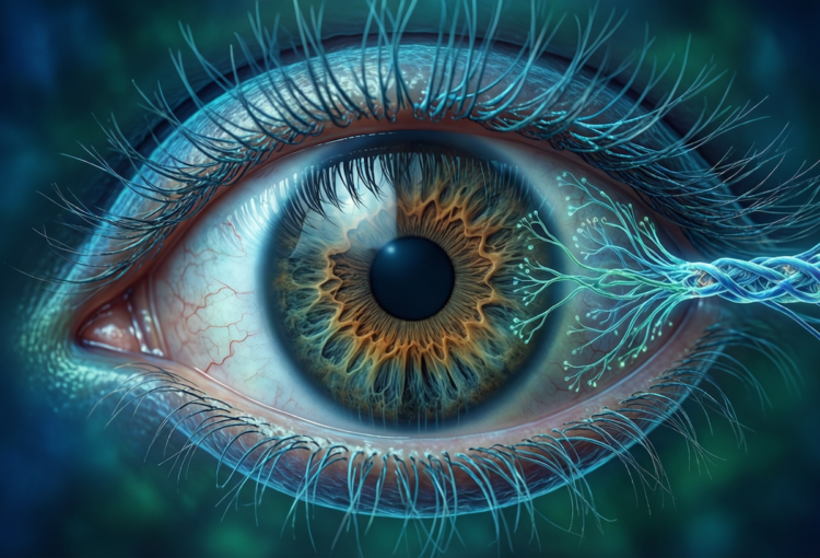 Влияние солнечного света на человека. Человеческий глаз принимает свет не только для зрения, но и для подачи сигналов активности мозгу. Фото.