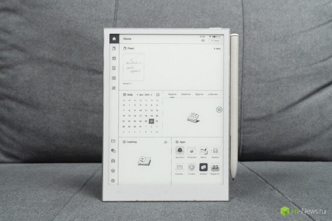 Необычный планшет с E-Ink экраном и искусственным интеллектом. Обзор Viwoods AiPaper Mini. Фото.