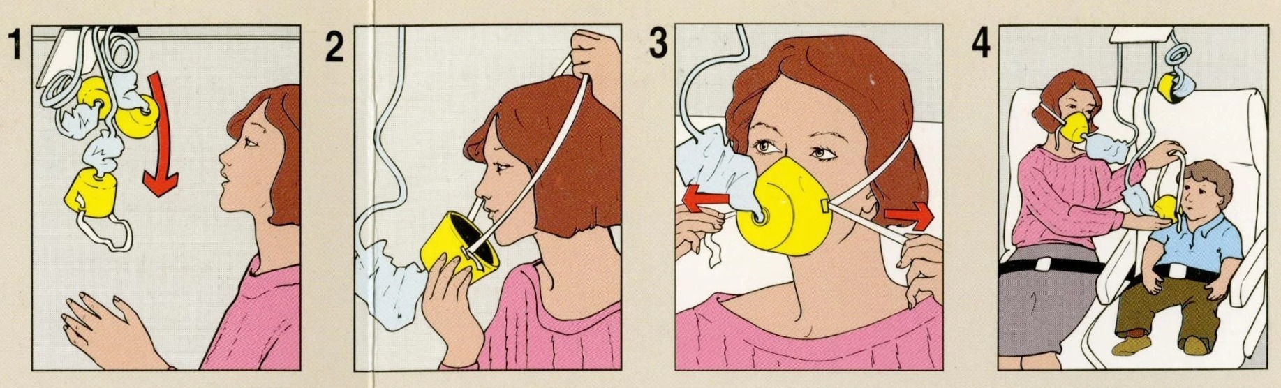 Инструкция по использованию кислородного баллона в самолете. Источник изображения: vec.com. Фото.