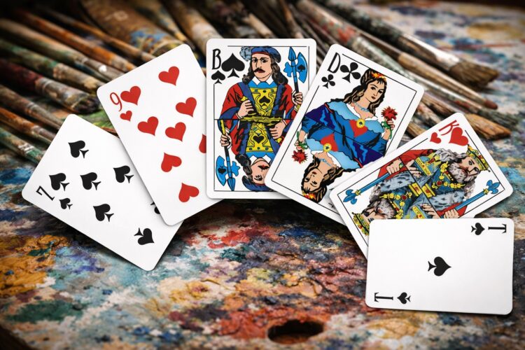 Атласные игральные карты: почему их дизайн не меняется 150 лет. Автором рисунков на игральных картах является Адольф Иосифович Шарлемань. Фото.