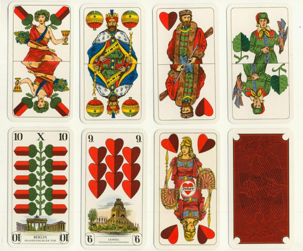 Традиционная колода игральных карт в Германии. Источник изображения: tavika.ru. Фото.