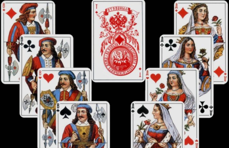 Как менялись атласные карты. В оригинале бубновый туз выглядел совершенно по-другому. Источник изображения: artchive.ru. Фото.