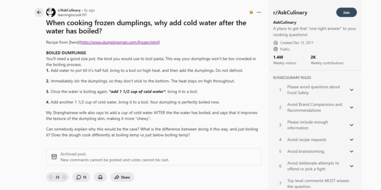 Опыт из интернета: что пишут на Reddit. Пост на Reddit с рецептом идеальных пельменей. Фото.