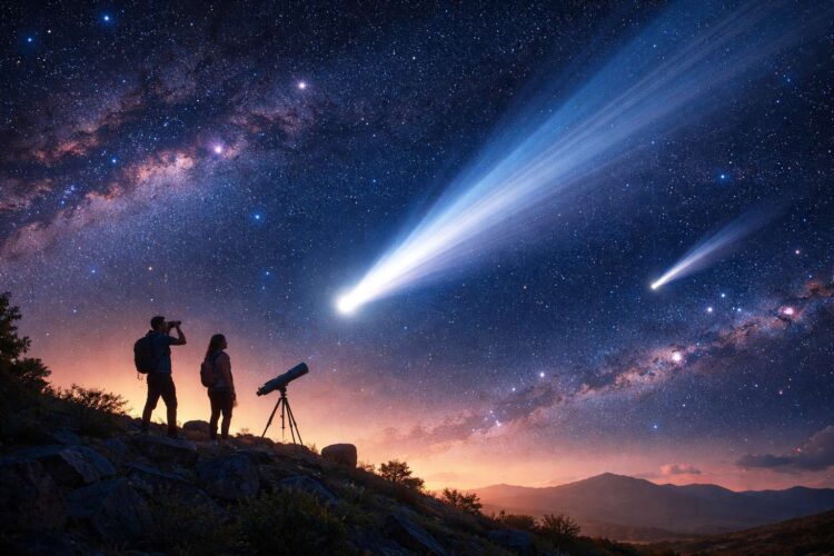 Какие кометы можно увидеть с Земли в 2026 году: даты и условия. 2026 год будет богат на кометы. Рассказываем, когда и где их искать. Фото.