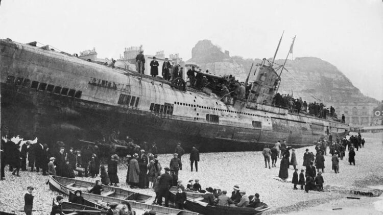 SM U-118. Немецкая подводная лодка SM U-118, спущенная на воду в феврале 1918 года. Источник изображения: slashgear.com. Фото.