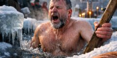 Можно ли заболеть после купания в проруби на Крещение. Фото.
