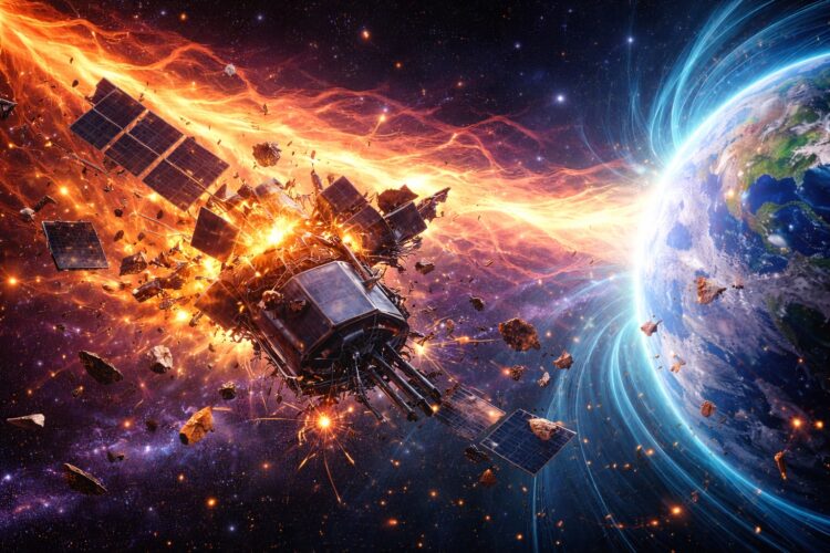 Чем опасны сильные магнитные бури. Солнечные бури не разрушают спутники, но вполне могут привести к их сбою. Фото.